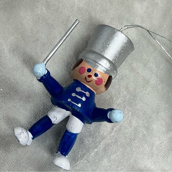 Vintage Christmas ornaments set of 15 blue white made in Taiwan nwt snowmen - Picture 10 of 13